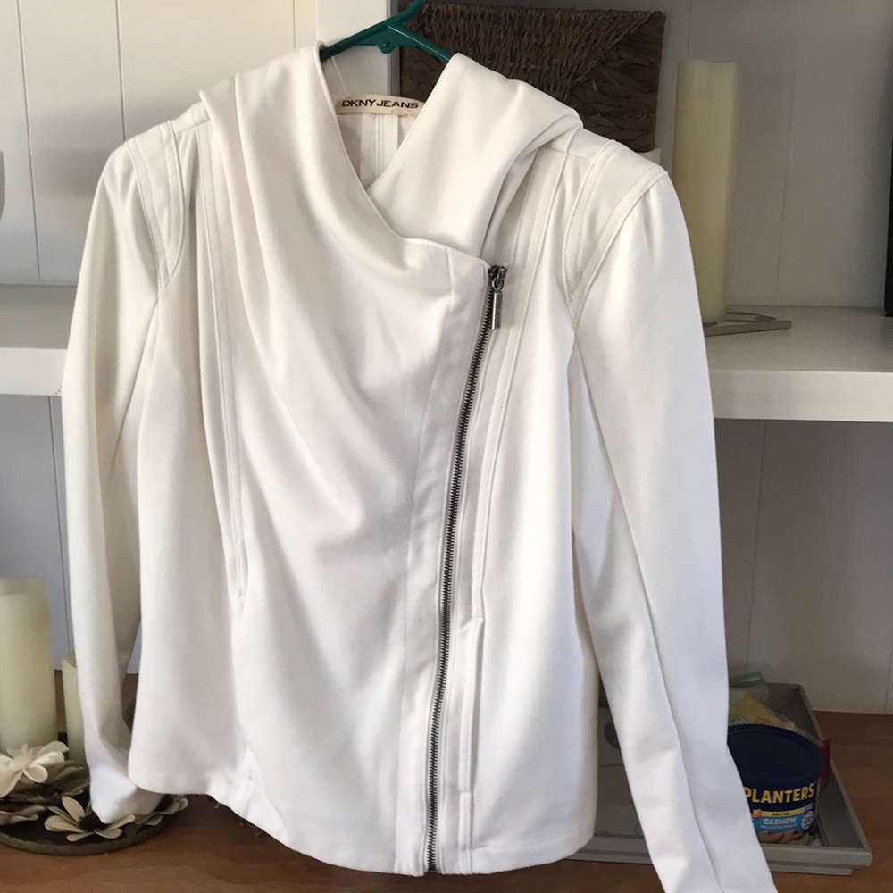 DKNY zip front hoodie